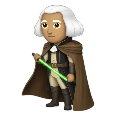 george washington as a jedi sticker
