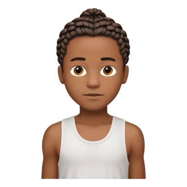 Je veut un garçon qui a des  tresse mi long c un renoi il porte un débardeur blanch sticker