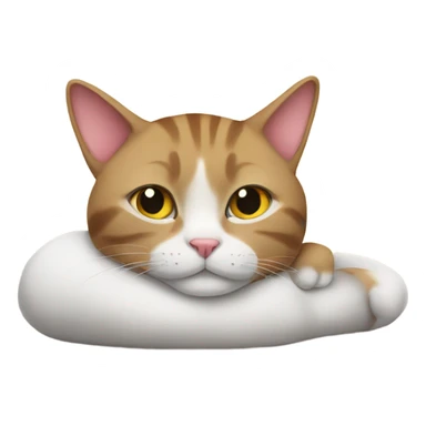 Cat relaxing sticker
