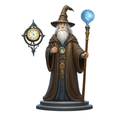 wizard above on a large clock sticker