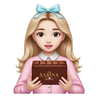 Sabrina carpenter sweet tooth perfume (shaped liked a light pink chocolate bar)  sticker