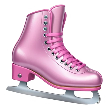 Pink Ice skates sticker