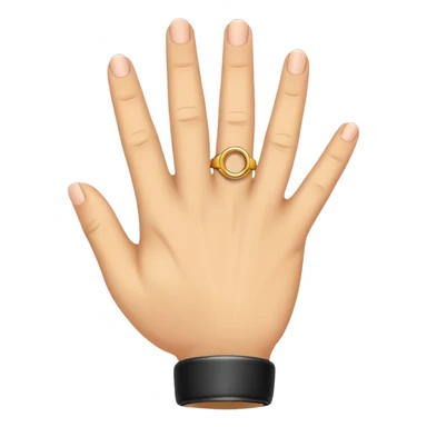 hand with ring sticker