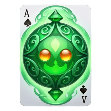 life elemental orb in playing card sticker