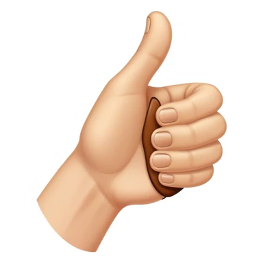 ear with a thumb growing out of it thumbs up freaky sticker