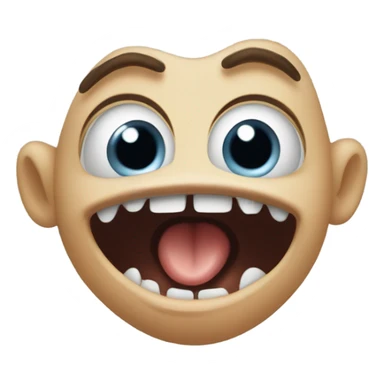 Ice age baby going crazy with eyes and mouth questionably extended sticker