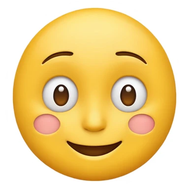 Smiling emoji with thinking pose sticker