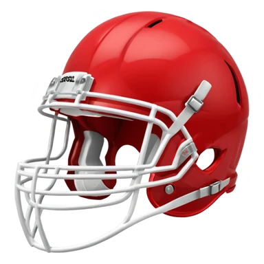 in a shade of red college football helmets sticker
