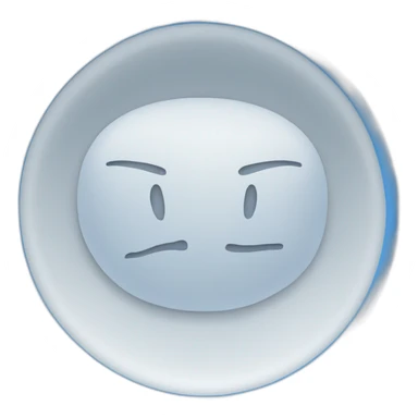 A white colored object which is formed inside a blue colored circle. sticker