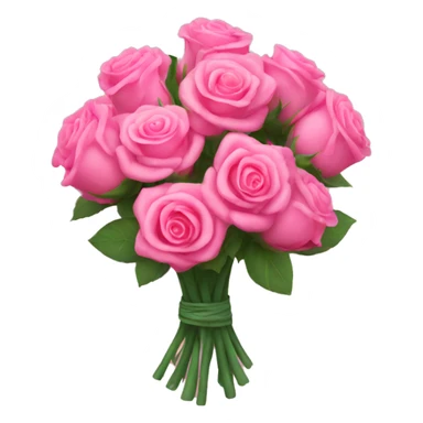 Pink bouquet of roses sticker