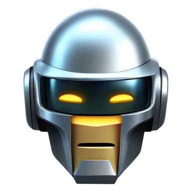 daft punk style robot face sticker