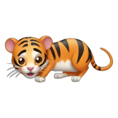rat and Tiger sticker