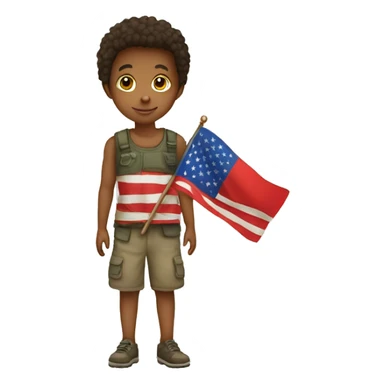 Palstine kids with flag sticker