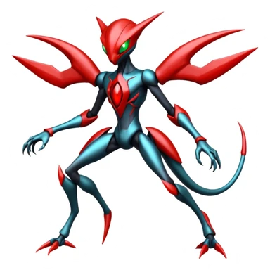 Darkrai-Bisharp-Scizor-Deoxys-Fakémon-hybrid-creature (full body)  sticker