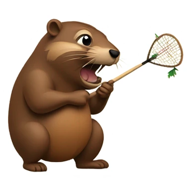 Dart playing beaver  sticker