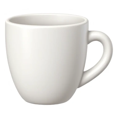 generate realistic detailed cup in 3d style sticker