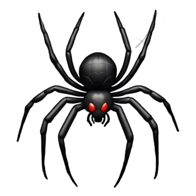 Spider on web sticker