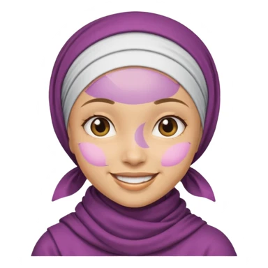 Başörtü Kapalı kız suratı sticker