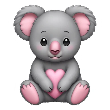 Pink koala sticker
