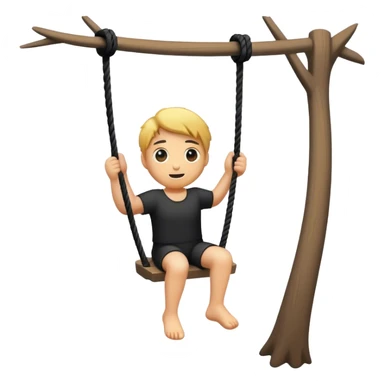 black rope swing  sticker