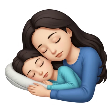 Chica durmiendo  sticker