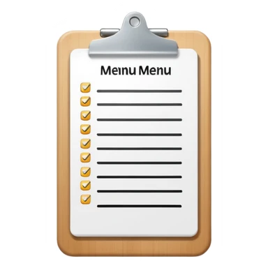 clibboard menu sticker