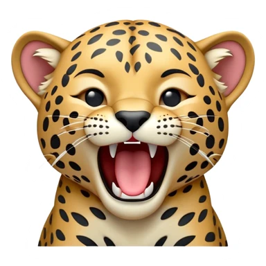 cinematic-cute-yawning-jaguar-portrait-emoji,-head-tilted-slightly-with-a-dramatic,-wide-open-yawn,-showcasing-a-lithe,-graceful-build-with-distinctive-rosette-patterns-and-sleepy,-half-closed-eyes,-simplified-yet-irresistibly-adorable sticker