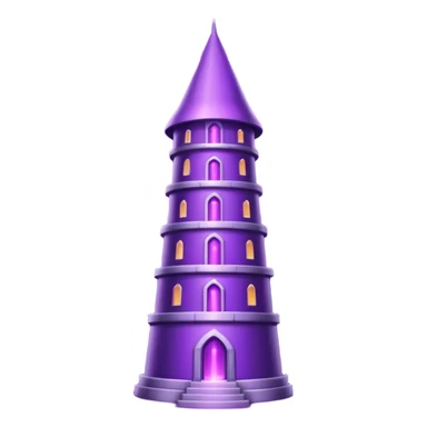 purple magical tower sticker