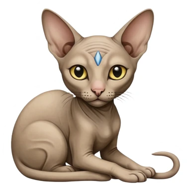egypt sphinx cat sticker