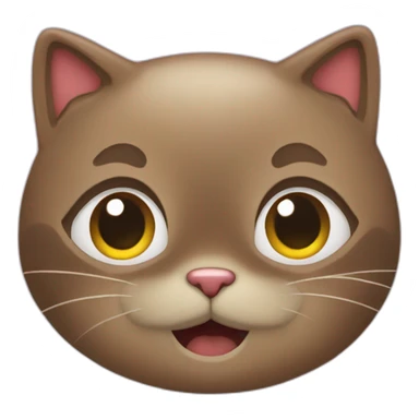 Chat qui fait un coeur sticker