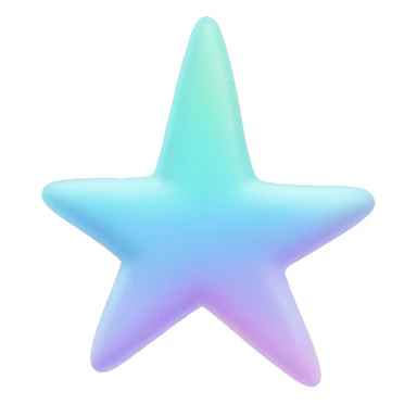 pastel heart emoji that looks like a shooting star sticker