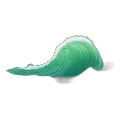 Feuille sur une vague sticker