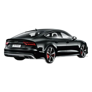Audi RS7 Black crystal sticker