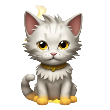 Kitten super saiyan sticker