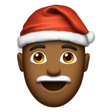 Christmas basketball fan sticker