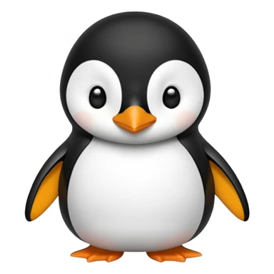 Elinde kasık tutan ve gozlük takan  Penguin sticker