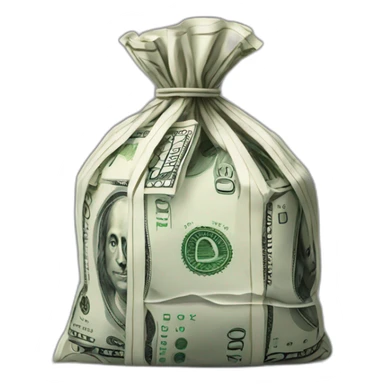bag of money sticker