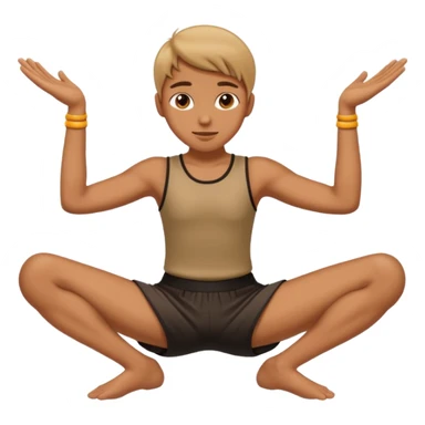 Hands on knees dance sticker