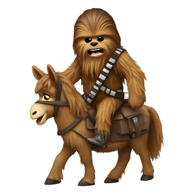 Chewbacca on donkey sticker