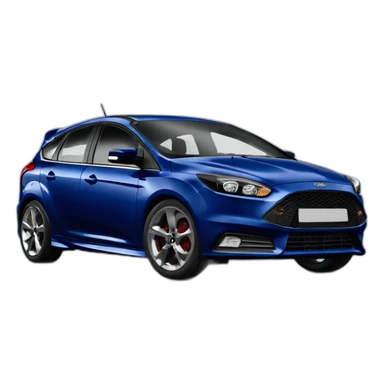 Ford focus st facelift dark blue sticker