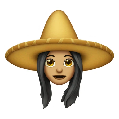 Sombrero de bruja con carta de tarot sticker