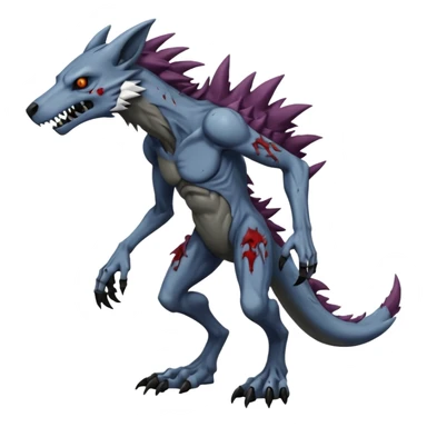 Zombie sergal-protogen-primagen-fusion-hybrid, full body sticker