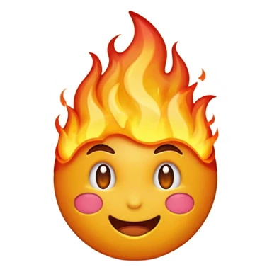 emoji qui pleure des flamme sticker