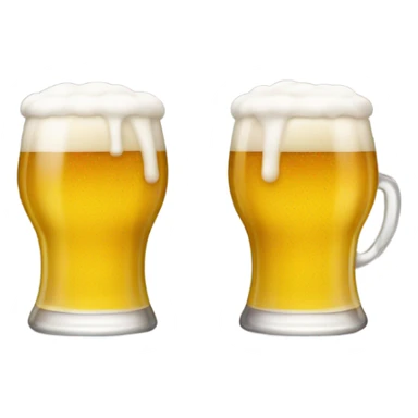 glass of beer with foam sticker