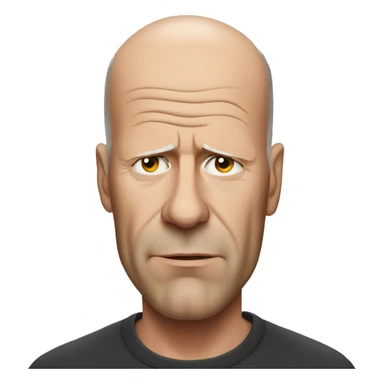 Sad Bruce willis sticker