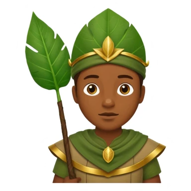Jungle Guard – leaf shield. sticker