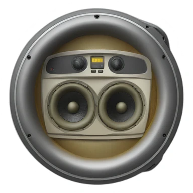 Bass subwoofer sticker