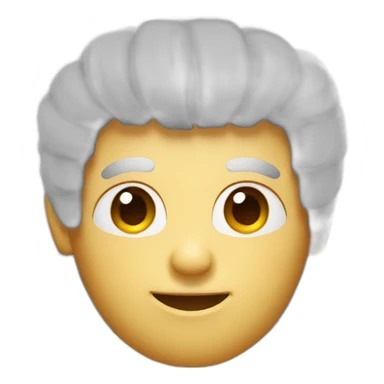 square head with hair sticker