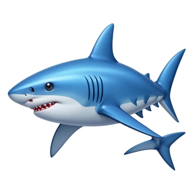 glitter azul-marinho tubarão sticker