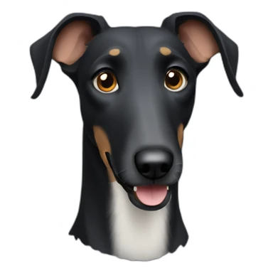 Black lurcher sticker